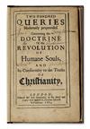 OCCULT  HELMONT, FRANCISCUS MERCURIUS VAN. Two Hundred Queries . . . concerning the Doctrine of the Revolution of Humane Souls. 1684